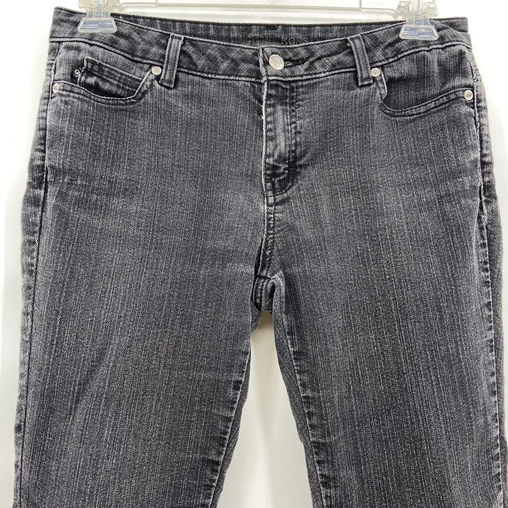 MICHAEL KORS Black Dark Wash Slim Denim Jeans Size 8